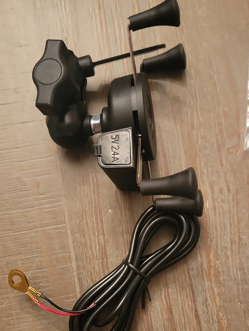 Motorcycle Phone Mount with Charger GPS Navigation Bracket Mobile Phone Holder F
